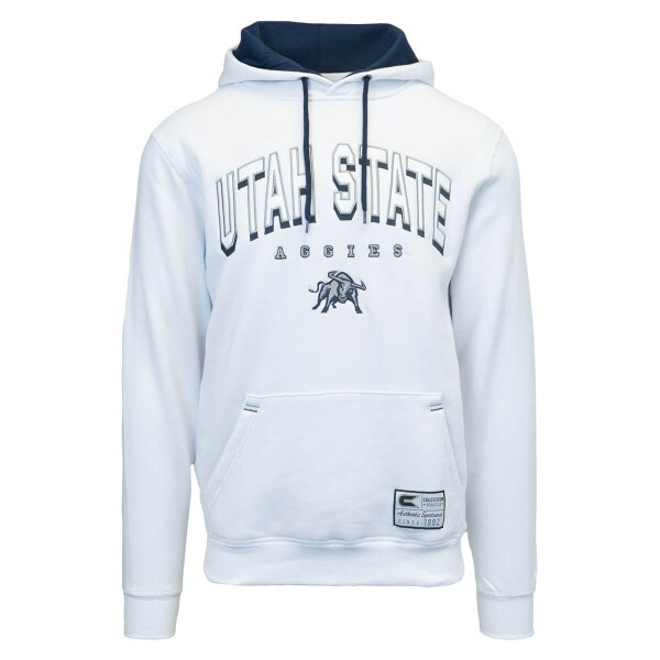 Utah State Aggies Aggie Bull Embroidered Fleece-Lined Hoodie